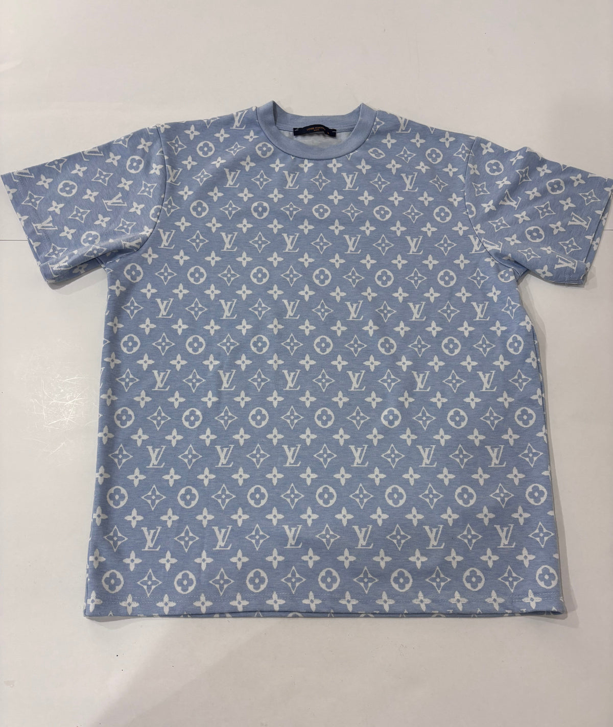 Louis Vuitton light blue monogram T-shirt