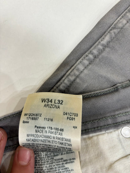 Wrangler Men’s Straight Fit Grey Preowned Jeans