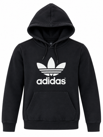 adidas Black Trefoil Hoodie