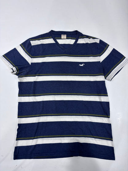 Hollister Striped V-Neck T-Shirt