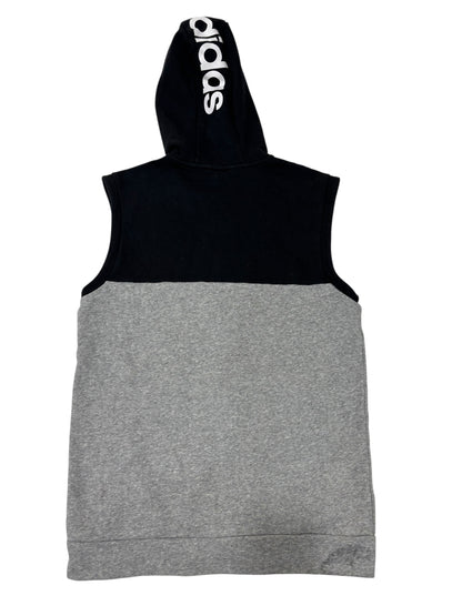 adidas Black & Grey Hooded Vest