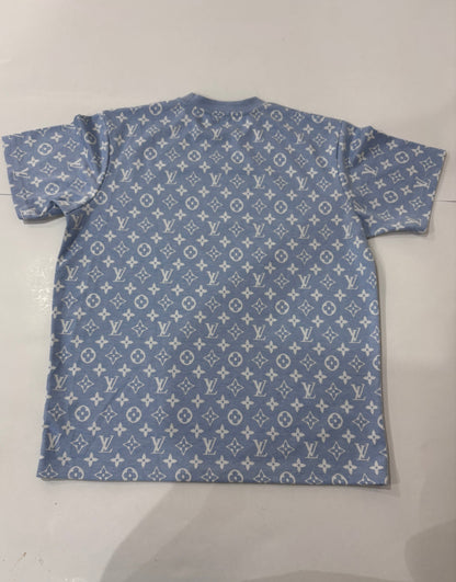 Louis Vuitton light blue monogram T-shirt
