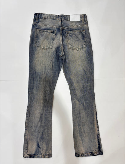 Boohoo Man Men’s Distressed Flared Preowned Jeans