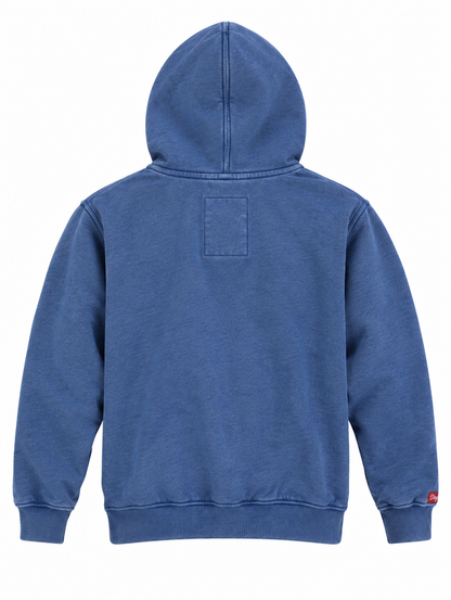 Superdry Blue Track & Field Faded Hoodie - Thriftly