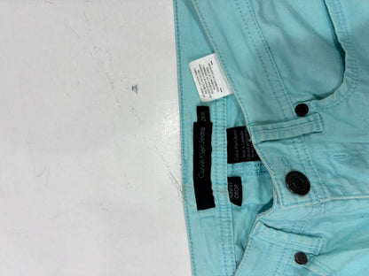 Calvin Klein Jeans Turquoise Skinny Crop Jeans