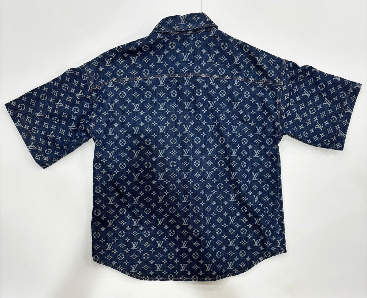 Louis Vuitton Oversize Monogram Denim Shirt Size XL