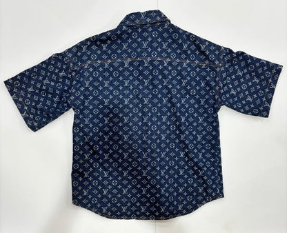 Louis Vuitton Oversize Monogram Denim Shirt Size XL