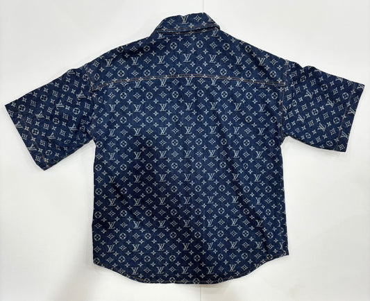 Louis Vuitton Oversize Monogram Denim Shirt Size XL