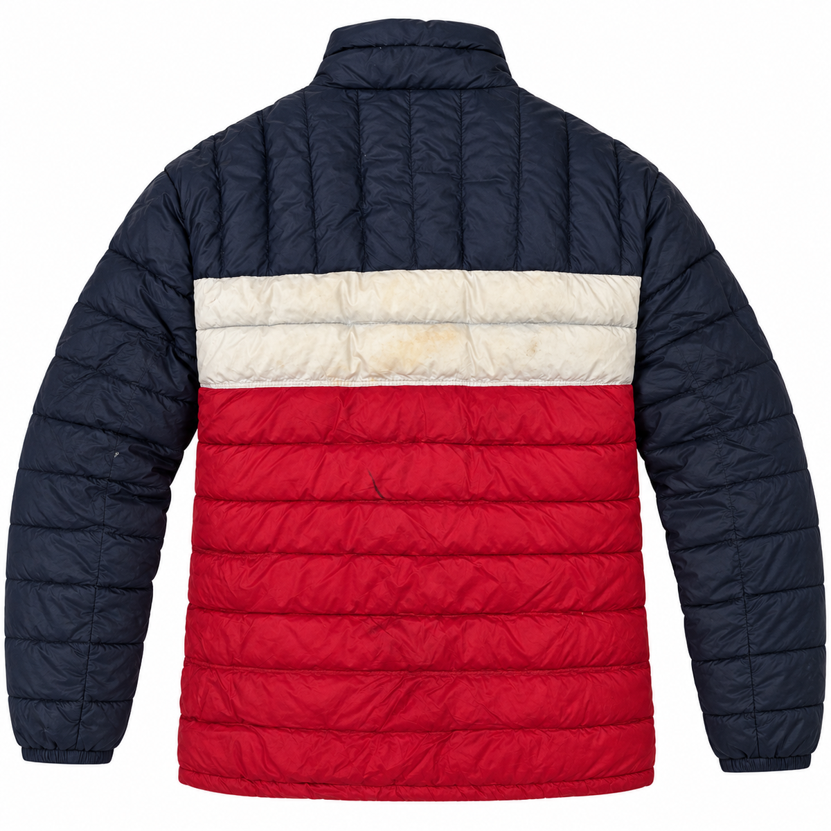 Tommy Hilfiger Mens Navy Red Quilted Puffer Jacket