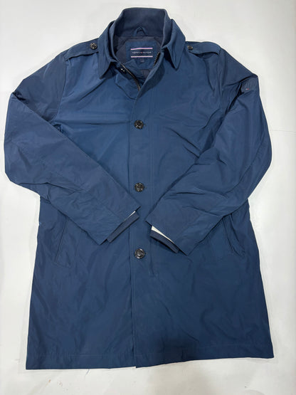 Tommy Hilfiger Men’s Navy Button-Up Coat
