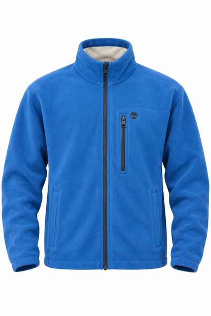 Timberland Blue Fleece Full-Zip Jacket - Thriftly