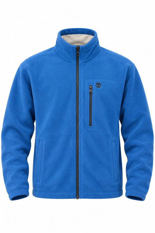 Timberland Blue Fleece Full-Zip Jacket - Thriftly