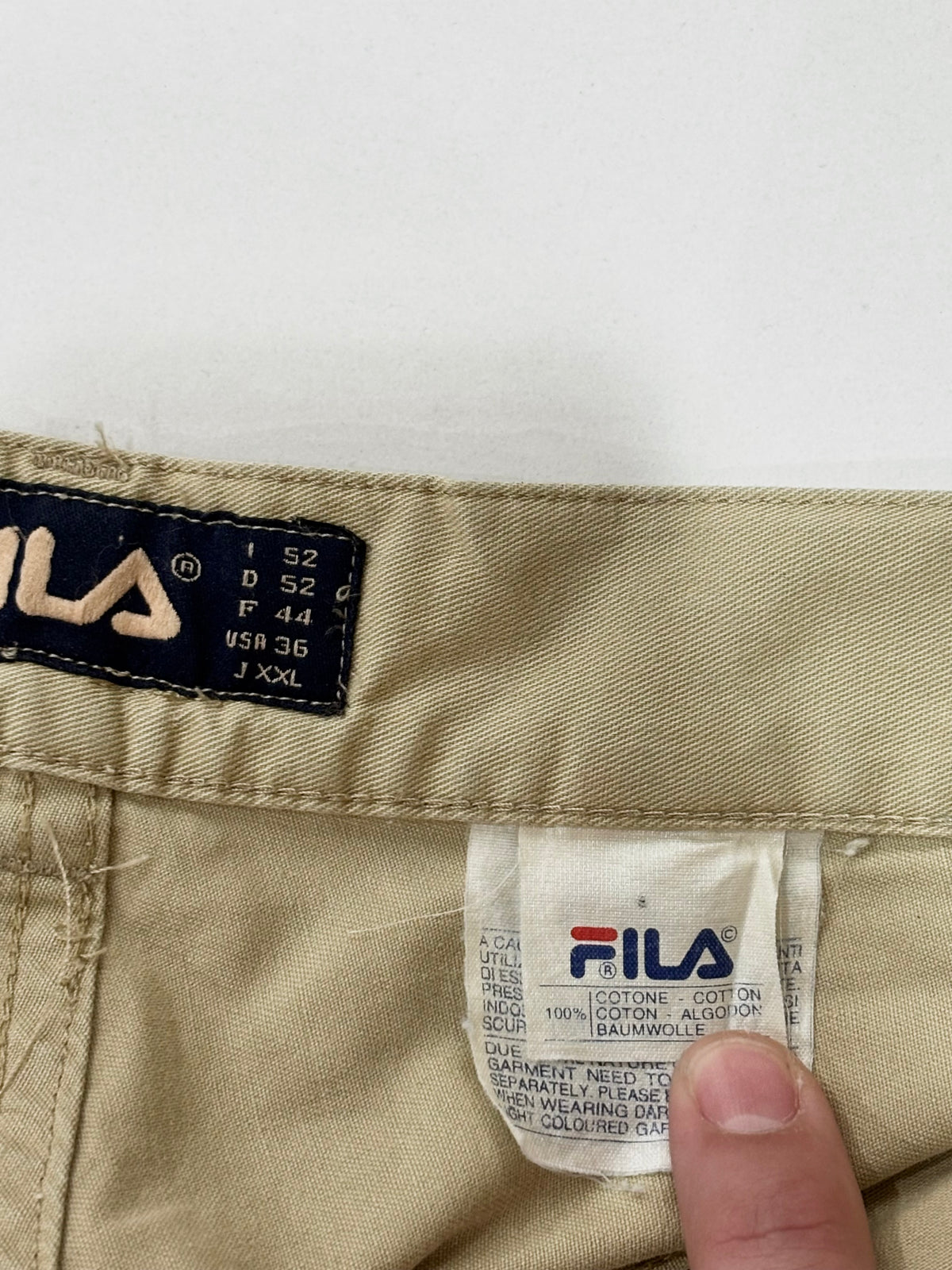 Fila Men’s Khaki Straight Leg Jeans Preowned