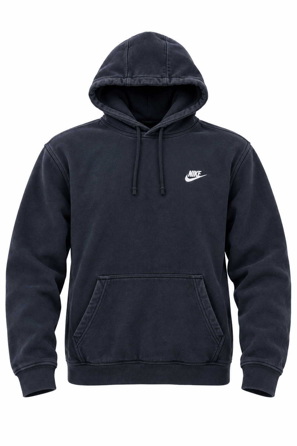 Nike Faded Black Swoosh Hoodie - Thriftly