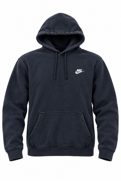 Nike Faded Black Swoosh Hoodie - Thriftly