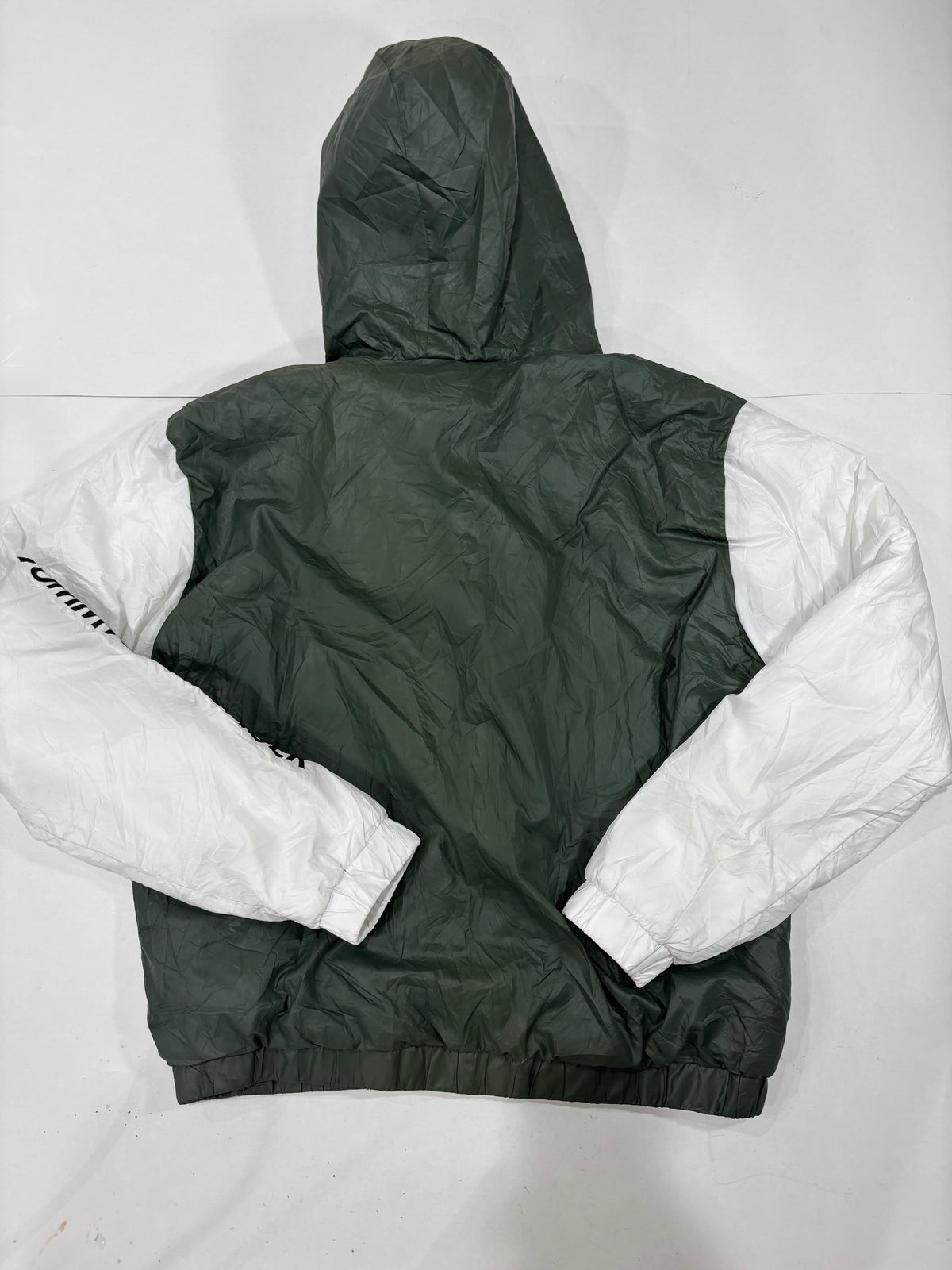 Tommy Hilfiger Men’s Green & White Hooded Jacket