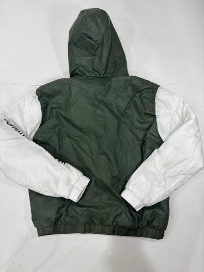 Tommy Hilfiger Men’s Green & White Hooded Jacket