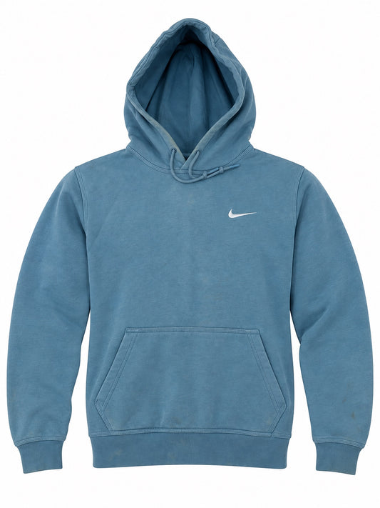 Nike Men's Blue Logo Pullover Hoodie