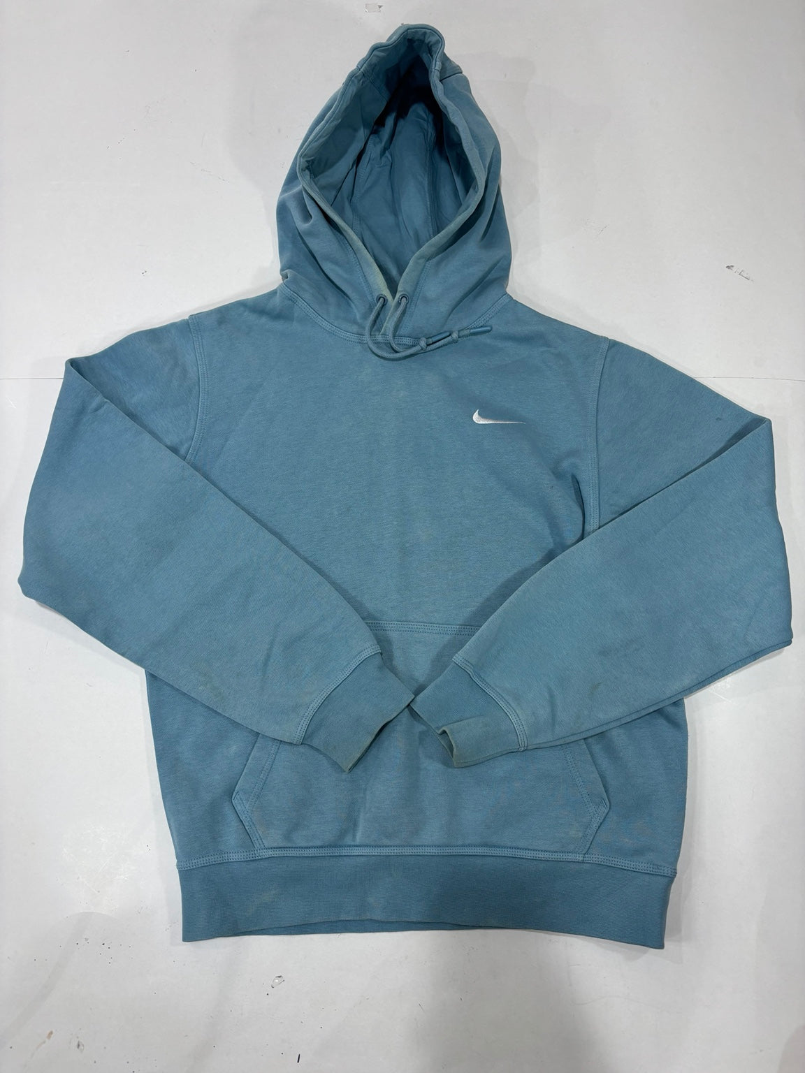Nike Men's Blue Logo Pullover Hoodie