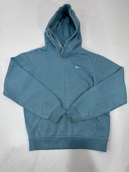 Nike Men's Blue Logo Pullover Hoodie