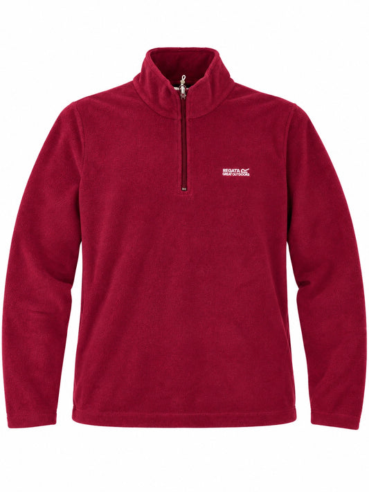 Regatta Men's Burgundy 1/4-Zip Fleece