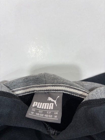 Puma Men's Black & Charcoal Panel Hoodie