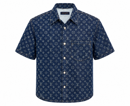 Louis Vuitton Oversize Monogram Denim Shirt Size XL