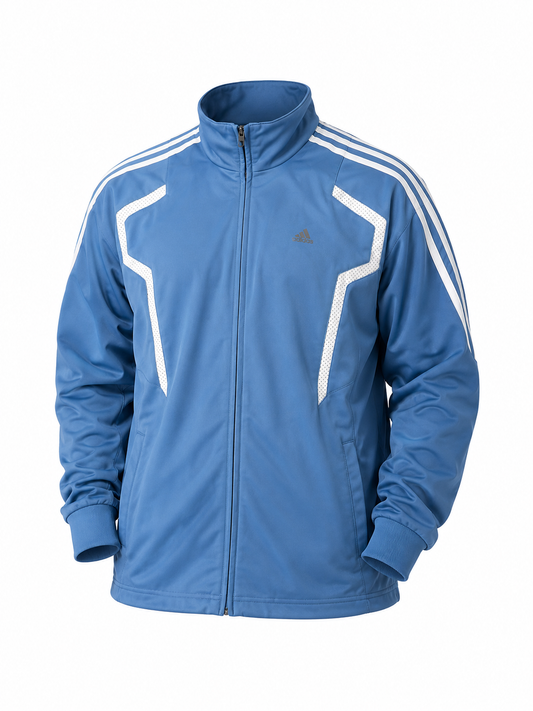 Adidas Ανδρική Ζακέτα Technical Baby Blue Preowned Size M/L