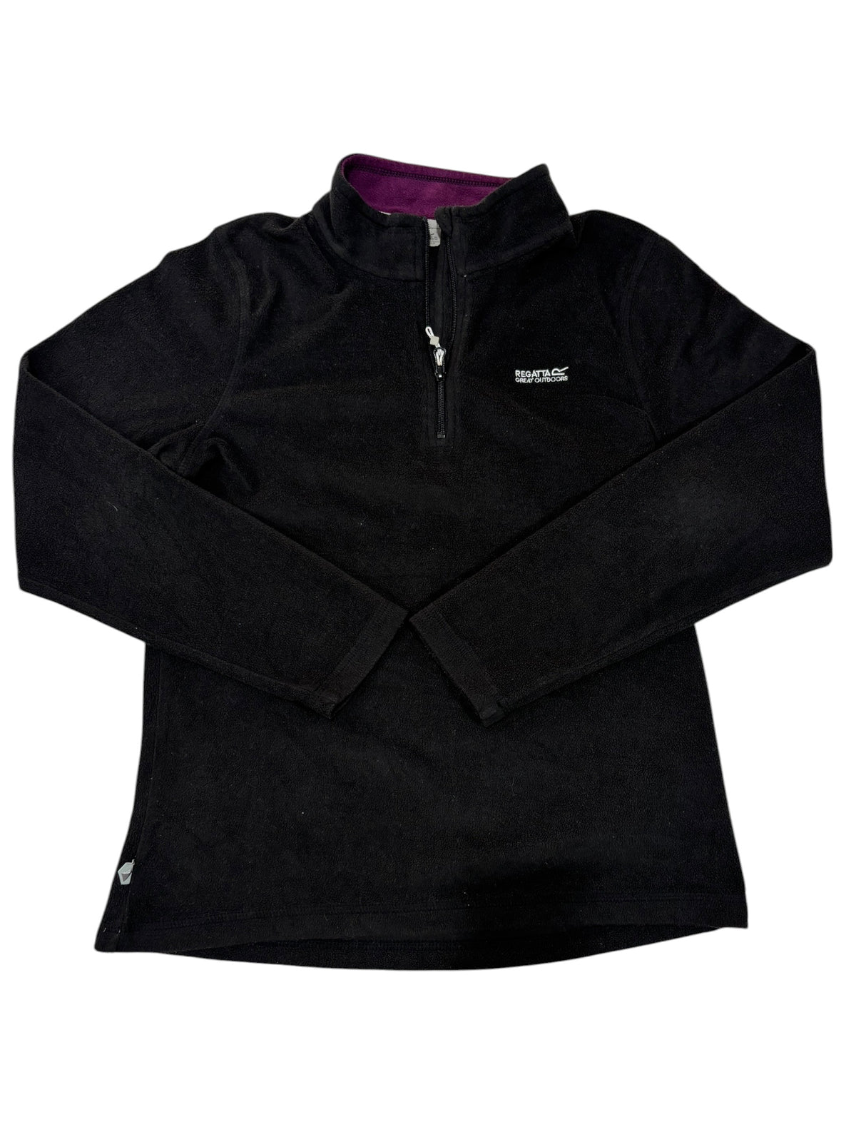 Regatta Black & Purple Quarter-Zip Fleece