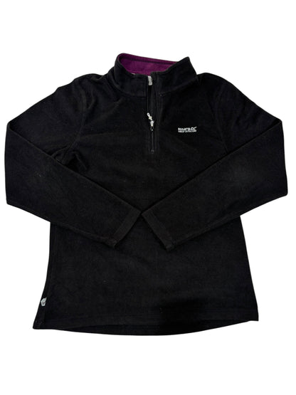 Regatta Black & Purple Quarter-Zip Fleece