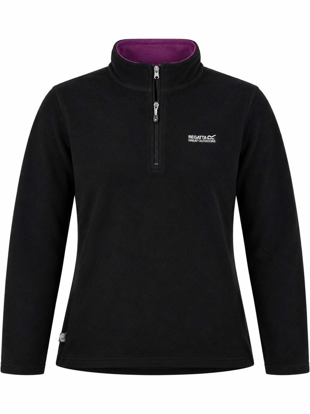 Regatta Black & Purple Quarter-Zip Fleece