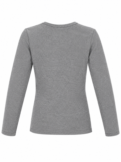 Women's Reebok Gray V-Neck Sweater