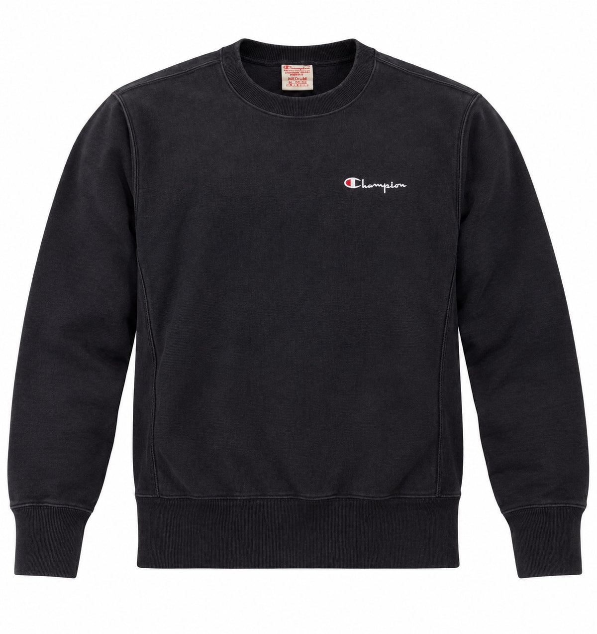 Champion Black Vintage Crewneck Sweatshirt