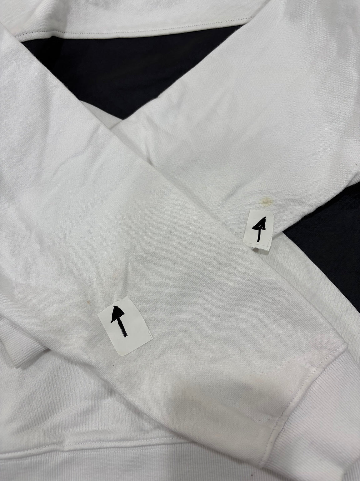 Diadora White & Black Vintage Hooded Sweatshirt