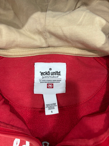 Ecko Unltd. Red World Famous Vintage Zip Hoodie